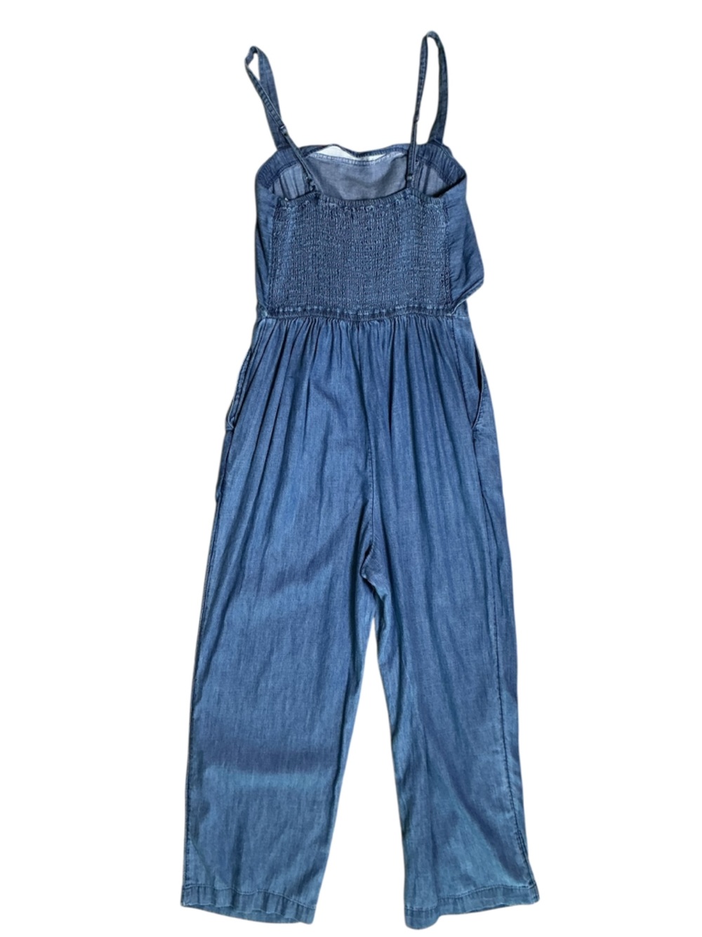 Abercrombie & Fitch Chambray Wide Leg Jumpsuit Size M - Picture 3 of 7